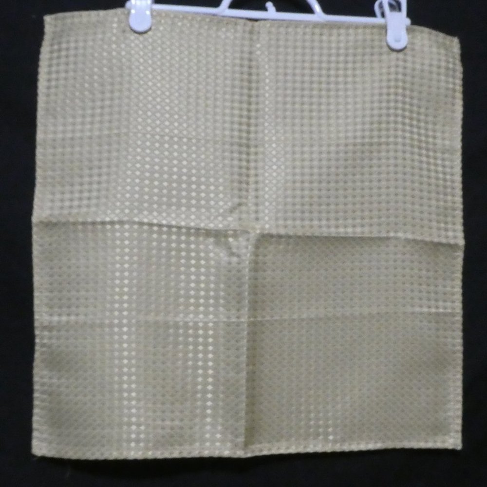 SET OF 19 shiny gold napkin squares
